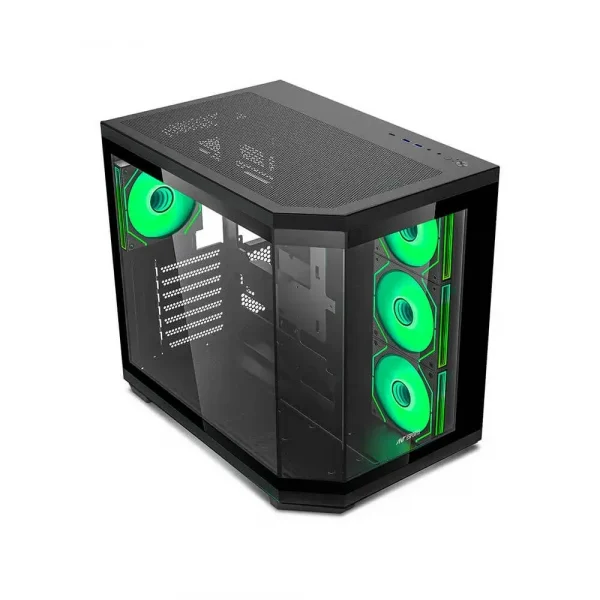 Ant Esports Crystal X11 ATX Mid Tower Gaming Cabinet Black - Image 4