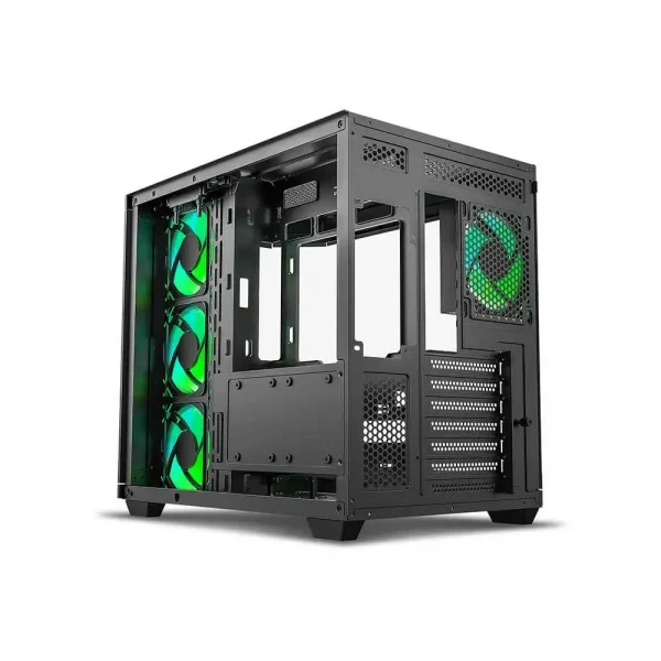 Ant Esports Crystal X11 ATX Mid Tower Gaming Cabinet Black - Image 6