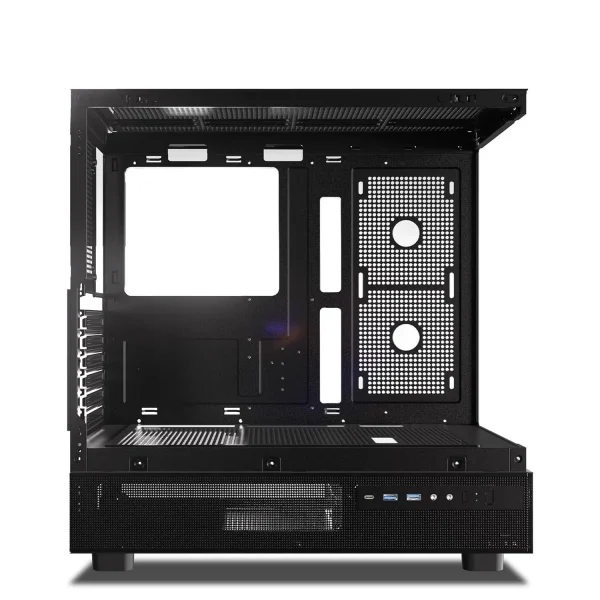 Ant Esports Crystal X6 ATX Mid Tower Cabinet With Type-C Black - Image 4