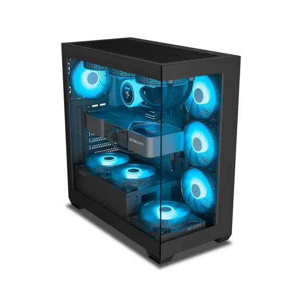 Ant Esports Crystal X7 ATX Gaming Cabinet Black (AESP0322) - Image 12