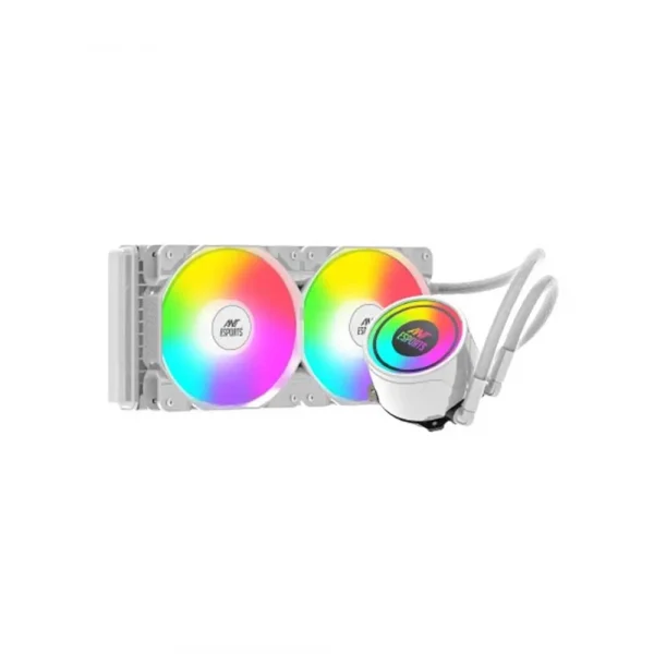 Ant Esports ICE-240 240mm ARGB AIO CPU Liquid Cooler White (AESP0325)