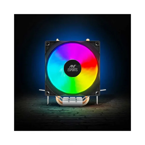 Ant Esports Ice-C200 Cpu Air Cooler With Rainbow Led Fan - Image 2