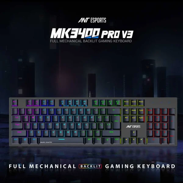 Ant Esports Mk Pro V Full Mechanical Rgb Gaming Keyboard Scl Gaming