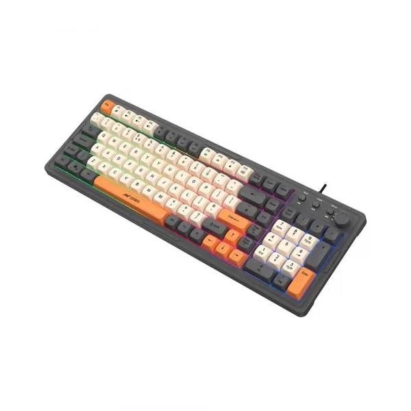 Ant Esports MK800 Pro Gaming Keyboard (Grey, Beige, Orange) - Image 2