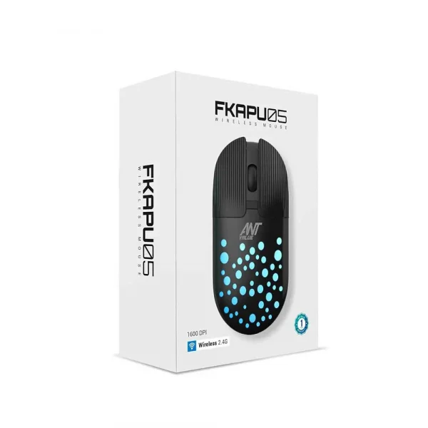 Ant Value FKAPU05 1600 DPI Wireless Mouse Black (AVLP0005) - Image 6