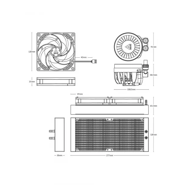 Arctic Liquid Freezer III 240 Cpu Liquid Cooler (ACFRE00134A) - Image 5