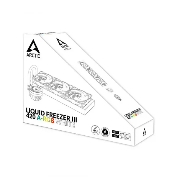 Arctic Liquid Freezer III 420 Argb Cpu Liquid Cooler White (ACFRE00153A) - Image 8