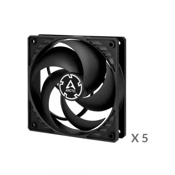 Arctic P12 Pwm Pst 120mm Cabinet Fan 5 Pack Black (ACFAN00137A) - Image 2