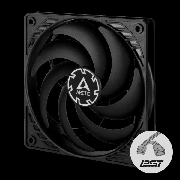 Arctic P12 Slim Pwm Pst 120Mm Pwm Cabinet Fan With Integrated Y-Cable (Acfan00187A)