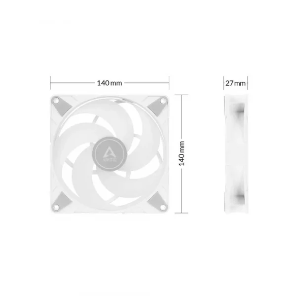 Arctic P14 Pwm Pst Argb Cabinet Fan Single Pack White (ACFAN00276A) - Image 5