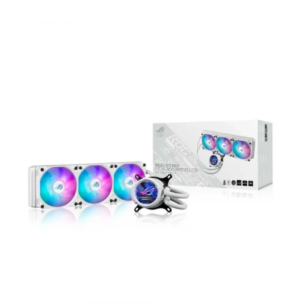 Asus Rog Strix LC III 360 ARGB LCD CPU Liquid Cooler White - Image 5