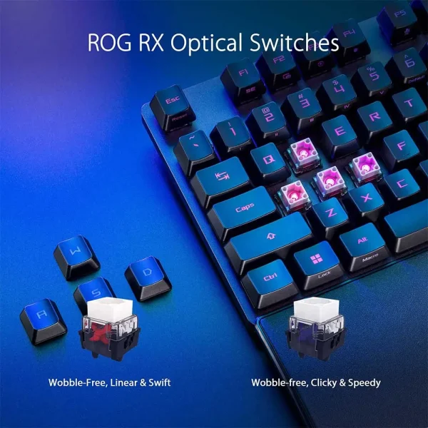 Asus Rog Strix Scope II Rx Gaming Keyboard (XA12-ROG-STRIX-SCOPE-II-RX/RD) - Image 4