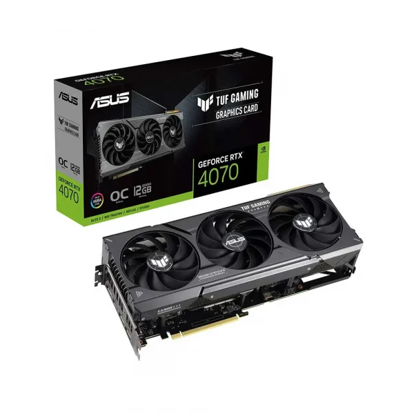 Asus Tuf Gaming GeForce Rtx 4070 12Gb Oc Edition Gddr6X Graphics Card (TUF-RTX4070-O12G-GAMING)