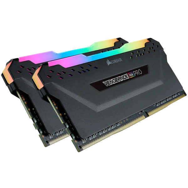 Corsair Vengeance® Rgb Pro 32Gb (2 X 16Gb) Ddr4 Dram 3200Mhz C16 Memory Kit - Black (CMW32GX4M2C3200C16)