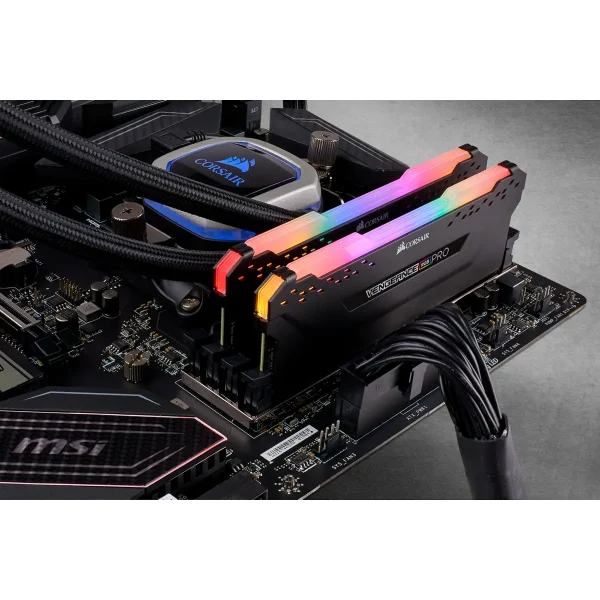 Corsair Vengeance® Rgb Pro 32Gb (2 X 16Gb) Ddr4 Dram 3200Mhz C16 Memory Kit - Black (CMW32GX4M2C3200C16) - Image 3