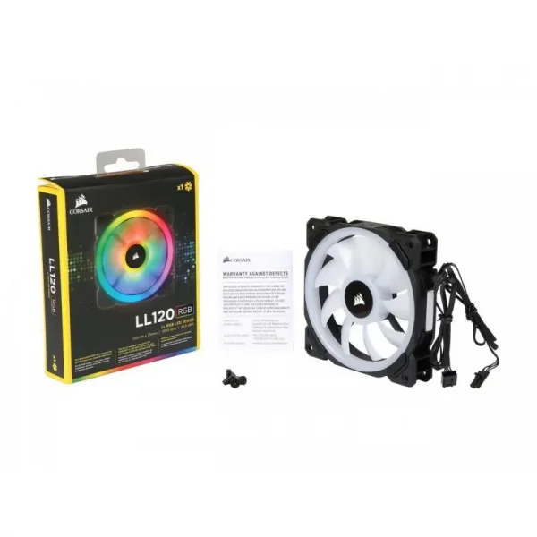 Corsair Ll120 Rgb 120Mm Dual Light Loop Rgb Led Pwm Single Pack Cabinet Fan (CO-9050071-WW)