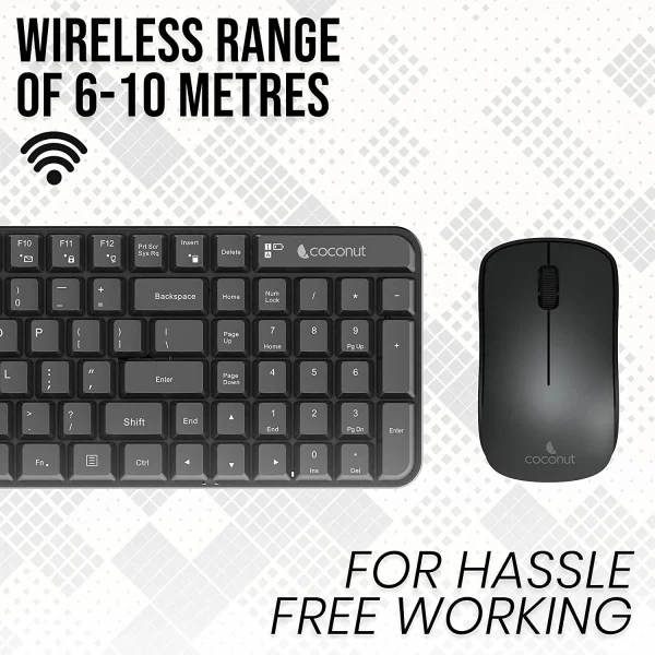 Coconut WKM16 Desire Wireless Keyboard and Mouse Combo - Image 3