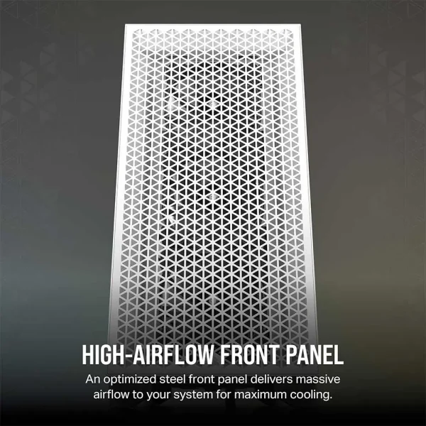 Corsair 3000D Airflow SI Edition Atx Mid Tower Cabinet (White) (CC-9011253-WW) - Image 2