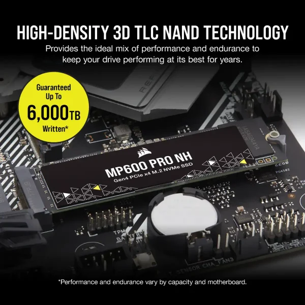 Corsair Mp600 Pro NH 1TB Pcie Gen4 Nvme M.2 Internal Ssd (CSSD-F1000GBMP600PNH) - Image 2