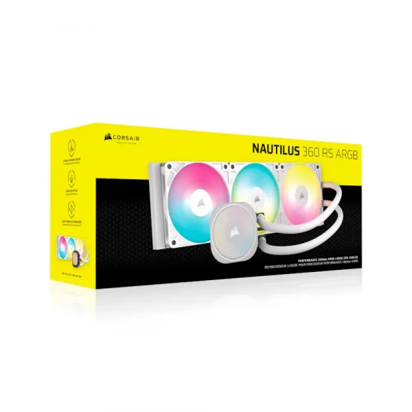 Corsair Nautilus 360 RS ARGB Liquid Cooler White (CW-9060095-WW)