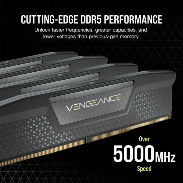 Corsair Vengeance 96Gb (2x48Gb) Ddr5 Dram 6400MT/s CL32 Desktop Memory Black (CMK96GX5M2B6400C32) - Image 2