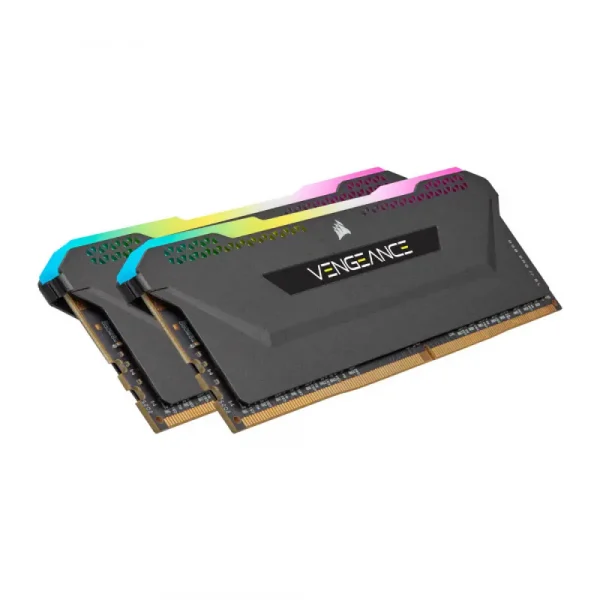 Corsair Vengeance Rgb Pro Sl 32Gb (16GbX2) Ddr4 Dram 3200Mhz C16 Desktop Ram Black (CMH32GX4M2Z3200C16)