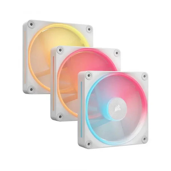 Corsair iCUE LINK LX120-R RGB 120mm PWM Reverse Fans Starter Kit White (CO-9051054-WW)