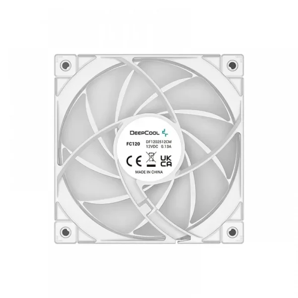 Deepcool Fc120 White 3 In 1 Rgb Pwm Cabinet Fan (R-Fc120-Whamn3-G-1) - Image 4