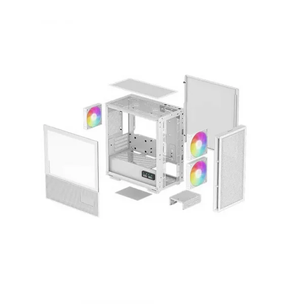 DeepCool CH360 Digital Wh Argb M-Atx Mini Tower Cabinet (White) (R-CH360-WHAPE3D-G-1) - Image 3