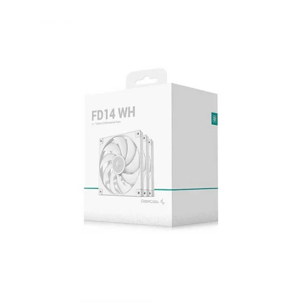 Deepcool FD14 WH 140mm 3 In 1 Cabinet Fan White (R-FD14-WHNPN3-G) - Image 4