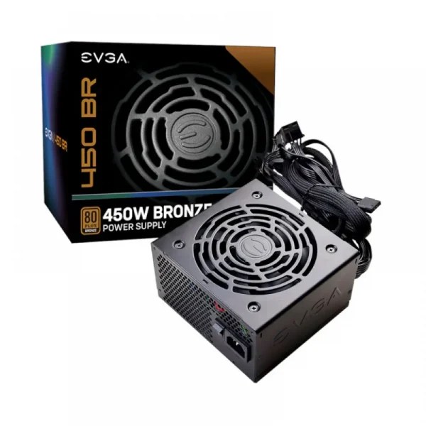 Evga 450 Br 450 Watt 80 Plus Bronze Power Supply (100-Br-0450-Kn)