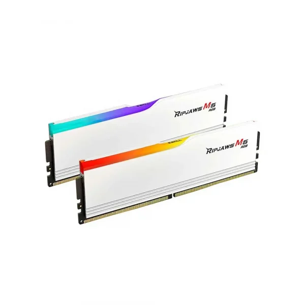 GSkill Ripjaws M5 RGB 32Gb (16Gbx2) DDR5 6000Mhz Desktop Ram Matte White (F5-6000J3648D16GX2-RM5RW) - Image 3