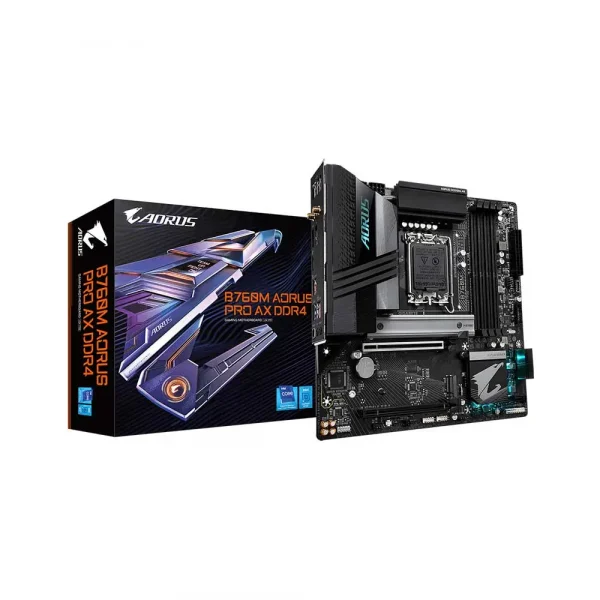 Gigabyte B760M Aorus Pro Ax Ddr4 Lga1700 Micro Atx Motherboard (B760M-AORUS-PRO-AX-DDR4)