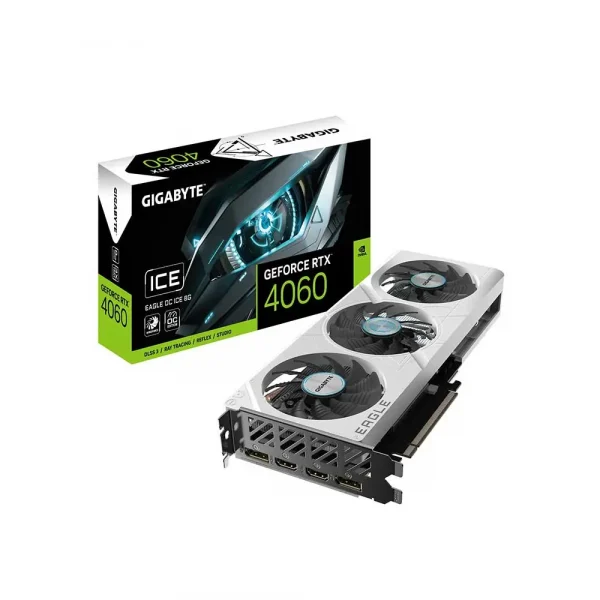 Gigabyte Rtx 4060 Eagle Oc Ice 8Gb Graphics Card (GV-N4060EAGLEOC ICE-8GD)