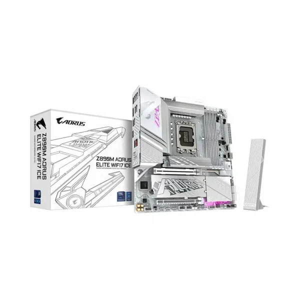 Gigabyte Z890M Aorus Elite WiFi7 Ice LGA1851 Micro ATX Motherboard