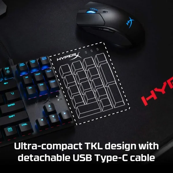 Hyperx Alloy Origins Core - Tenkeyless Mechanical Gaming Keyboard (Hx-Kb7Rdx-Us) - Image 2