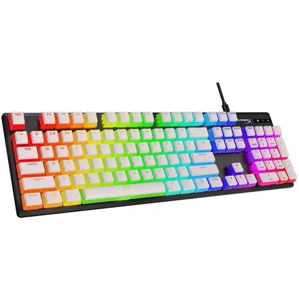 Hyperx Pudding Keycaps - Double Shot Pbt Keycap Set With Translucent Layer For Mechanical Keyboards English (Us) Layout – White - Image 2