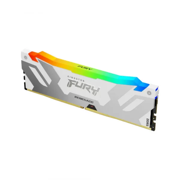 Kingston Fury Renegade Rgb 16Gb (1X16Gb) 6000Mhz Ddr5 CL32 Desktop Ram White (KF560C32RWA-16)