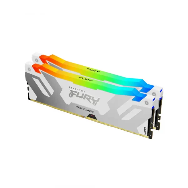 Kingston Fury Renegade Rgb 32Gb (2X16Gb) 6000Mhz Ddr5 CL32 Desktop Ram White (KF560C32RWAK2-32)