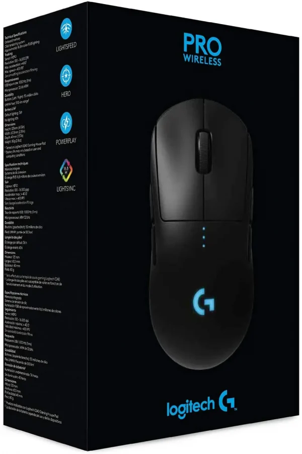 Logitech G Pro Hero Lightsync Rgb Lightspeed Wireless Gaming Mouse (910-005274) - Image 8