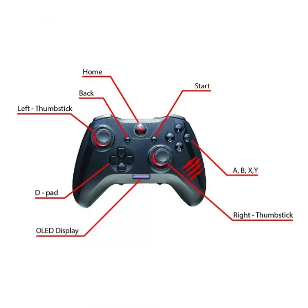 Mad Catz The Authentic C.A.T. 7 Wired Gaming Controller (Gcpccainbl000-0) - Image 4