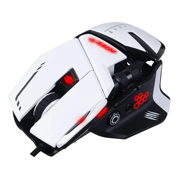 Mad Catz The Authentic R.A.T. 6+ Rgb Wired Gaming Mouse White (Mr04Dcinwh000-0) - Image 3