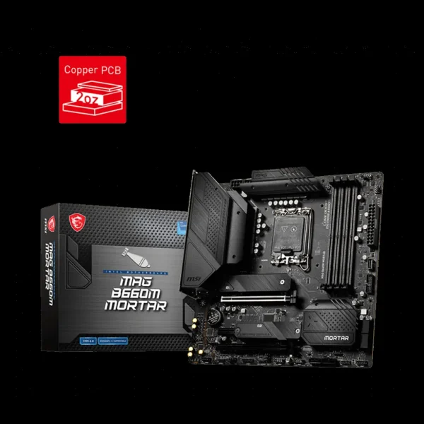 Msi Mag B660M Mortar Intel Lga1700 Matx Motherboard (MAG-B660M-MORTAR-DDR5)