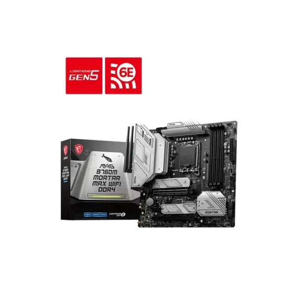 Msi Mag B760M Mortar Max Wifi Ddr4 Lga1700 Matx Motherboard (MAG-B760M-MORTAR-MAX-WIFI-DDR4)