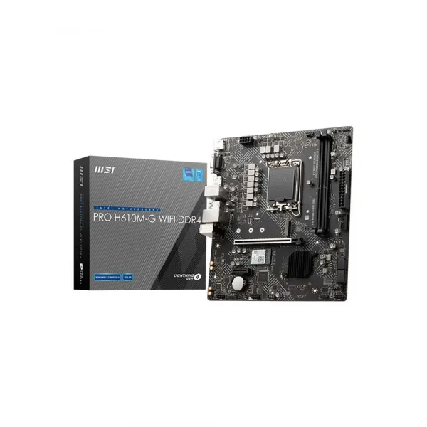 Msi Pro H610M-G Wifi Ddr4 Lga1700 Micro Atx Motherboard