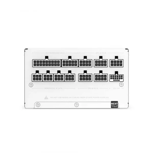 NZXT C1000 1000 Watt 80 Plus Gold ATX 3.1 Power Supply Matte White (PA-0G2BW-UK) - Image 6