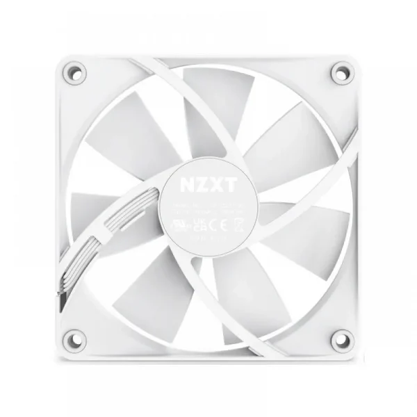 Nzxt F120p 120m Static Pressure Fan (White) (RF-P12SF-W1) - Image 2