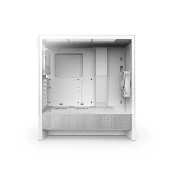 NZXT H5 Flow Compact Mid Tower ATX Cabinet White (CC-H52FW-01) - Image 3