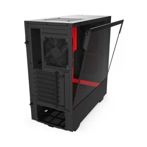 Nzxt H510 Compact Mid-Tower Case Black & Red With Tempered Glass - Image 3