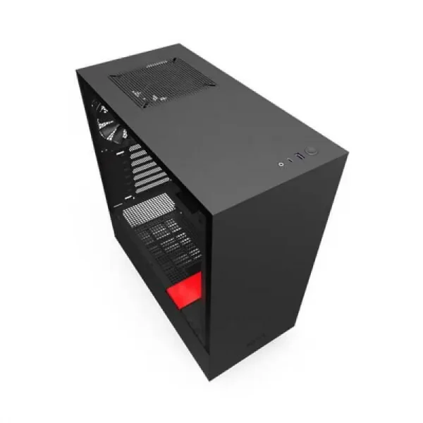 Nzxt H510 Compact Mid-Tower Case Black & Red With Tempered Glass - Image 5